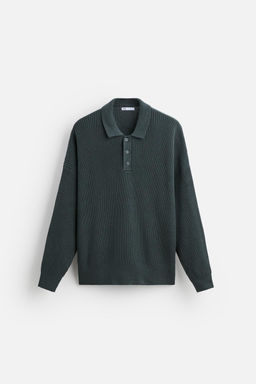 PURL KNIT POLO SHIRT - Zara фото 6