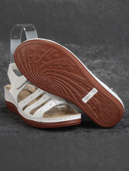 06-PEI02-1 WHITE Туфли летние женские (натуральная кожа) - No name фото 11