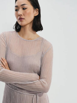 Платье миди с люрексом / Zarina