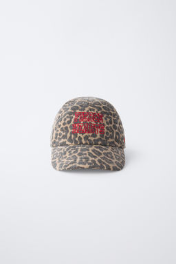 3-14 YEARS/ ANIMAL PRINT EMBROIDERED CAP