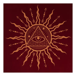 Скатерть для гадания бархатная Всевидящее око, 50х50 см, 16+ - Лас играс фото 2