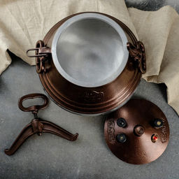 Казан (скороварка) 12,0 л Афганский, с ручками, двухцветный