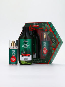 Подарочный набор Happy New Year: гель для душа и мист для тела, зелёный, URAL LAB