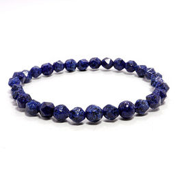 Браслет из камня 6мм с огранкой Лазурит привлвлекает удачу и стабильность