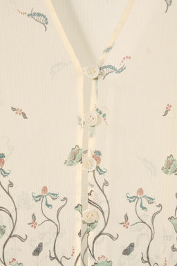 SILK PRINTED BLOUSE KATE MOSS X ZARA  фото 8