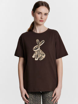 Футболка женская коричневая с принтом шоколадное мартини +печать 112934 - Mark formelle фото 2