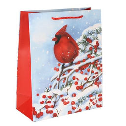 Цена за 12 шт. Пакет подарочный 26х32х12см / 3282L /уп 12/384/Новый год - Галеонтрейд фото 3