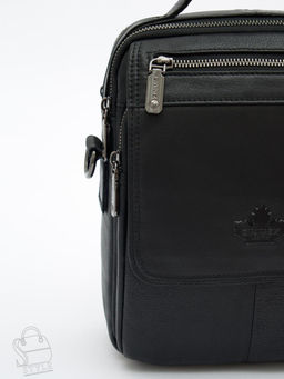 Сумка мужская кожаная 99888Z black Zinimsk
