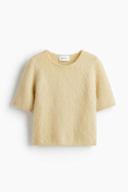Camiseta de punto en mezcla de mohair