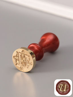 Печать для сургуча с пластиковой ручкой «Буква U на вензеле», 2.5×2.5×6.3 см