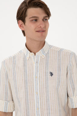 Erkek Beyaz Uzun Kollu G_mlek Sepette S_rpriz _ndirim - U.s. polo assn фото 2