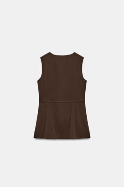 DOUBLE-BREASTED WAISTCOAT WITH BELT - Zara фото 8