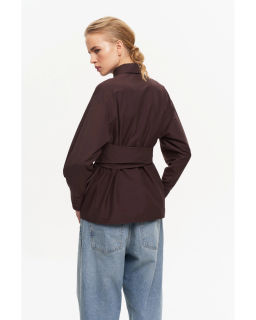 Рубашка THE VERY 2436 горький шоколад  фото 2