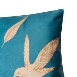 Наволочка декоративная Этель Птица 40х40 см, велюр, 100% п/э  фото 2