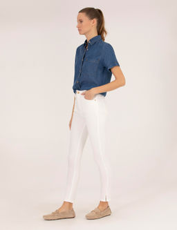 Ekru Skinny Fit Kanvas Pantolon - Pierre cardin фото 3