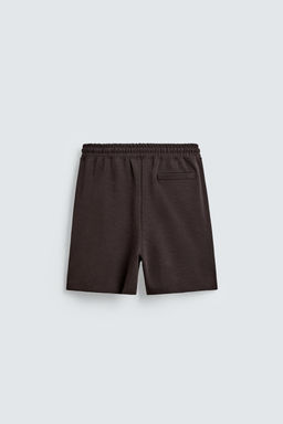 BERMUDA JOGGER RELAXED FIT INTERLOCK / Marr?n oscuro - Zara фото 7