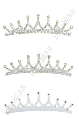 Патчи из фетра со стразами "Корона" 11*3,5 см (5 шт) SF-7699, №9