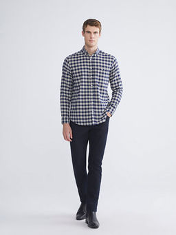 Regular Fit Uzun Kollu Ekose Erkek G?mlek