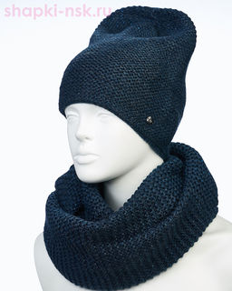 55335-1 Комплект женский (колпак+снуд) (56-58) - Static фото 18