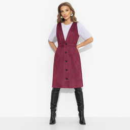 Сарафан из мягкой экозамши, Магическая сила (бордо) - Charutti фото 10