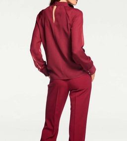 Блузка, бордовая - Patrizia dini фото 4