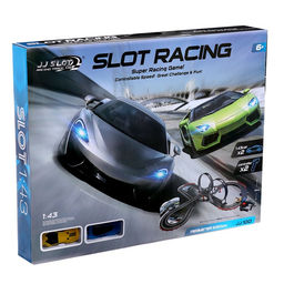 Уценка Автотрек Турбо кросс, с 2 машинами 1:43, работает от сети