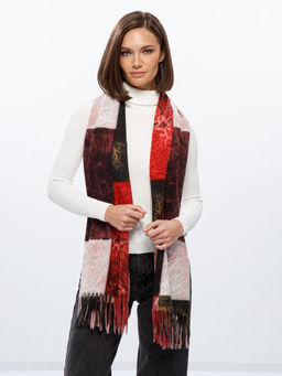 Палантин жен. хл+шерсть 71х182 LDR23-011-08