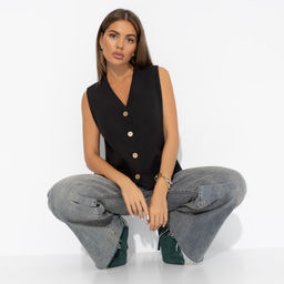 Жилет из костюмной ткани, Залог успеха (black)