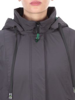 22-915 DARK GRAY Куртка демисезонная женская (100 гр. синтепон) PLOOEPLOO - Фабричный китай фото 10