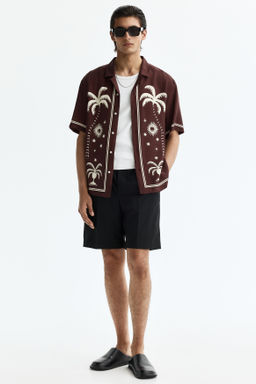 Camisa resort estampada Relaxed Fit - H&m фото 6