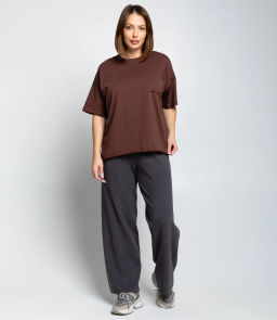 Футболка #КТ1612 (1), шоколадный