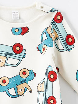 Bisiklet Yaka Uzun Kollu Erkek Bebek Pijama ?st - Waikiki фото 3