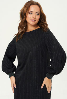 Платье Gizart 7385/1 чёрно-разноцветная полоска