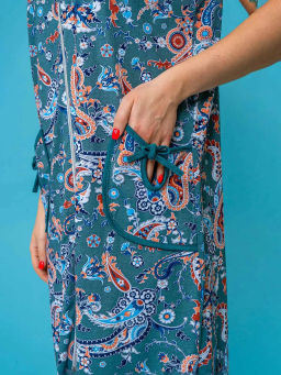 Халат женский, цвет зеленый