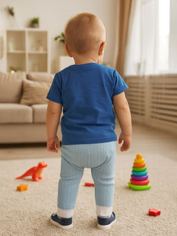 Ползунки-штанишки голубые 213г (68, 44)