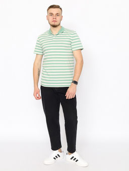 CRB wear/CWSM 60369-37 Рубашка-поло мужская,зеленый/Ex.Cherubino  фото 2