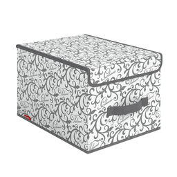 Короб стеллажный с крышкой, большой, 30*40*25 см, CLASSIC GREY, шт