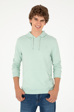 Мужская базовая толстовка зеленого цвета Неожиданная скидка в корзине - U.s. polo assn фото 3