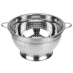 Дуршлаг из нержавеющей стали Премиум д24см h13,3см, 3,5л, s0,30мм, с ручками, на подставке (Китай)