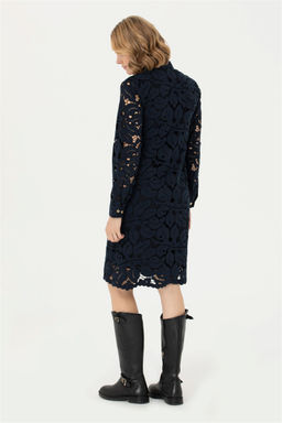 U. S. Polo Assn Женское темно-синее тканое платье - U.s. polo assn фото 12