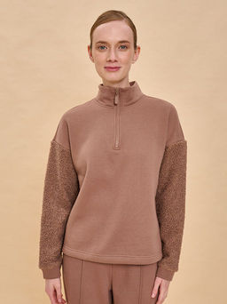 PELICAN, толстовка женская, Коричневый