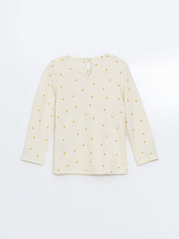 Bebe Yaka Puantiyeli K?z ?ocuk Ti??rt