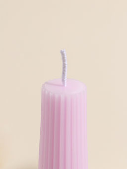 Набор свечей, 3.5×23 см, 2 шт. «Башня», светло-розовый, 4×9.5×25 см