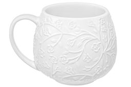 Кружка 400 мл 12,5*10*9,7 см Веточки-цветочки бочонок + крышка-подставка - Elan gallery фото 8
