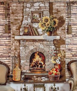 Очаг - гобеленовое панно