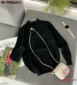 Пуловер женский с узором - Bruno фото 3