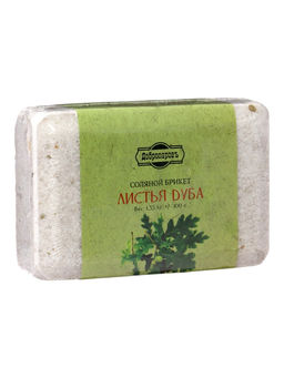 Соляной брикет "Листья дуба", 1,35 кг "Добропаровъ"