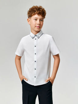 ACOOLA / Сорочка верхняя детская для мальчиков Potret белый