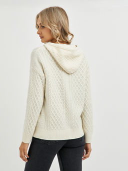 кардиган женский из шерсти с капюшоном - Glenfield фото 12