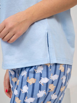 Костюм женский, цвет голубой